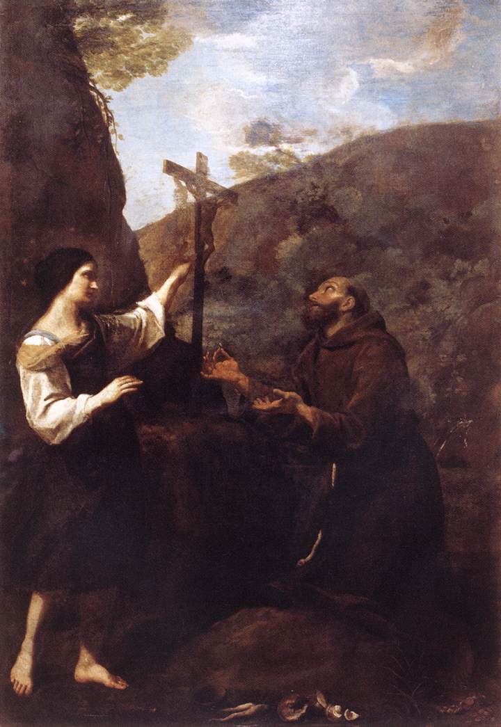 St Francis Marrying Poverty d